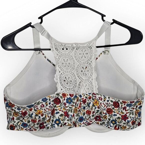 Cacique Women's Plus Size Lightly Lined TShirt Bra Floral size 44 DD - Picture 3 of 6